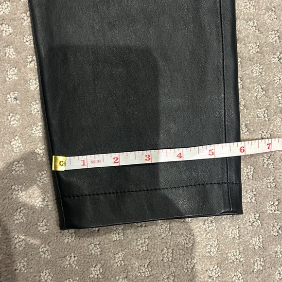 BNWT-Lafayette 148 New York blk leather leggings sz12 - Picture 10 of 11